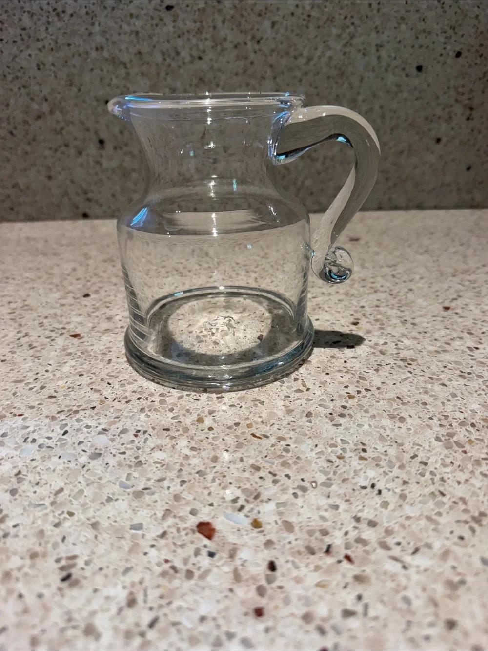 Vintage Simon Pearce Handblown Glass Syrup Pitcher